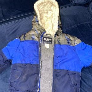 OshKosh B'gosh Blue and Black Puffer Jacket